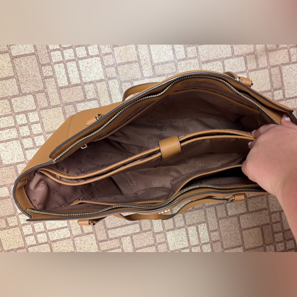 Tory Burch Brown Leather Tote and Wallet Set - Picture 4 of 5